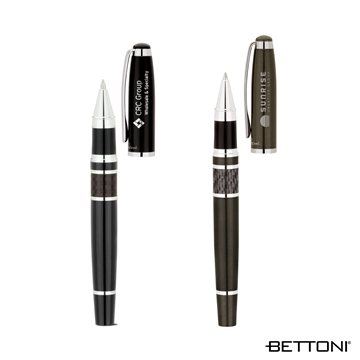 Image of 25 Custom Vittorio Bettoni Rollerball Pen - Brass & Carbon Fiber