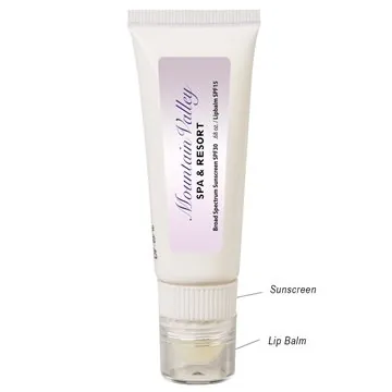 Image of 100 Promotional Lip Balm And Sunscreen Tube - SPF30 & Reef Safe