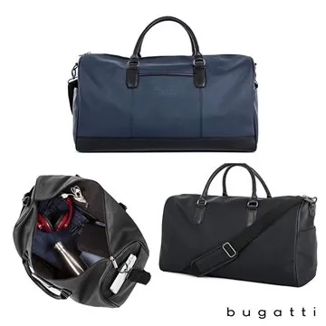 Image of 6 Custom Bugatti Gin & Twill Duffel Bag - Water Resistant & Vegan ...