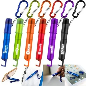 Image of 100 Custom Eclair 4-in-1 Multi-Function Pen - LED Light