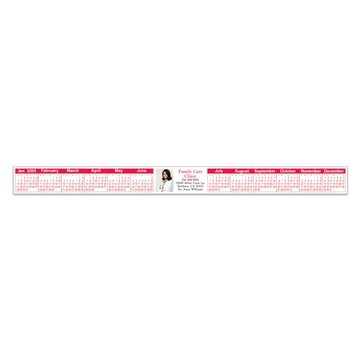 Keyboard/Monitor Calendar | Rectangle | 1 1/8 x 13 1/2 | Full Color - Removable Adhesive