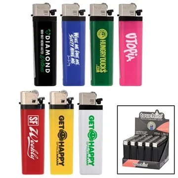 Solid Colored Standard Flint Cigarette Lighter - Child Resistant & CPSC Approved