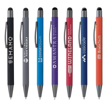 Bowie Softy with Stylus - Laser - Rubberized & Italian Ink