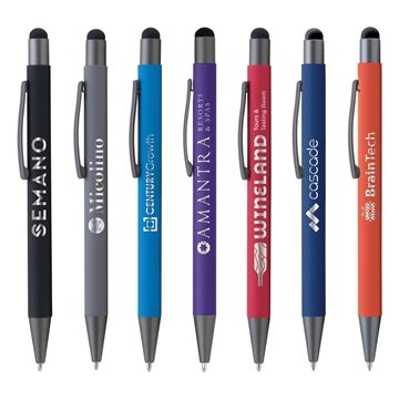 Image of 100 Promotional Bowie Softy with Stylus - Laser - Rubberized & ...