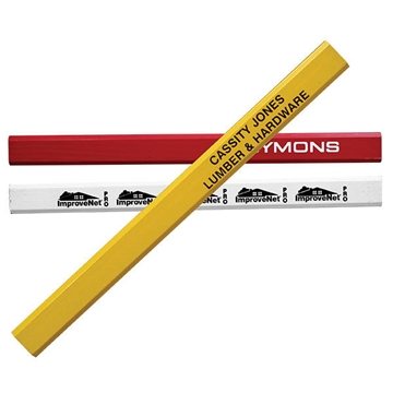Hard Lead Enamel Finish Carpenter Pencil - Graphite