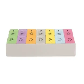 Image of 100 Customized Twice-A-Day Pill Tray - Removable Compartments