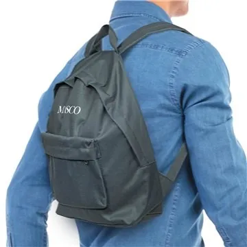 Image of 100 Custom Standard 210D Backpack w/ Cushion Interior and Strap - ...