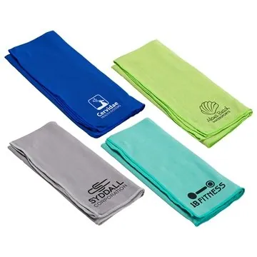 Image of 100 Promotional Eclipse Copper-Infused Cooling Towel - Odor ...