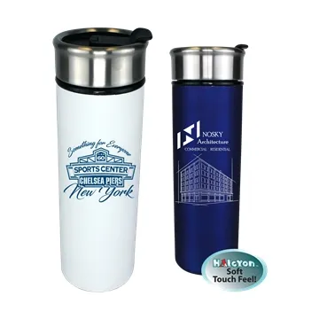 50 Custom Halcyon 16 oz Voyager Tumbler - Insulated & Soft Touch