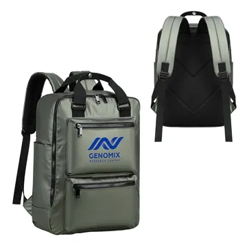 30 Custom Chateau Leatherette Backpack - Water-Resistant & Padded ...