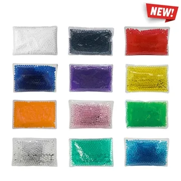 Image of 150 Customized Mini Rectangle Gel Beads Hot Cold Pack - Reusable