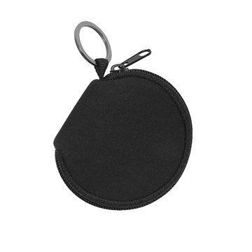 Image of 100 Custom Neoprene Zipper Pouch Keychain with Silver Split-Ring - ...