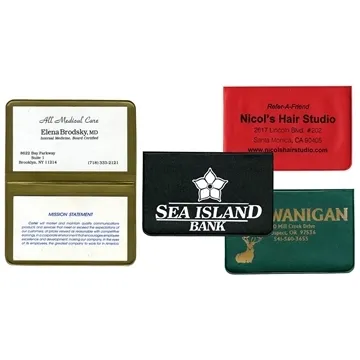 Card Case with 2 clear pockets - ID Storage
