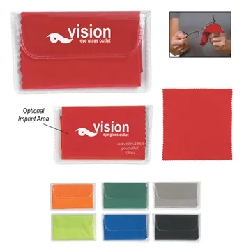 Image of 250 Promotional Microfiber Cleaning Cloth In Case - Device Screens