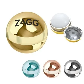 Image of 250 Promotional Metallic Lip Moisturizer Ball - Vanilla & FDA ...