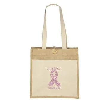Image of 150 Custom Izzy Sparkle Tote Bag - Laminated Interior & Cotton ...