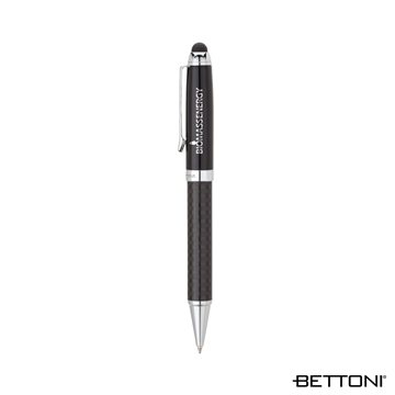 Image of 13 Promotional Potenza Bettoni Ballpoint Pen & Stylus - Carbon ...