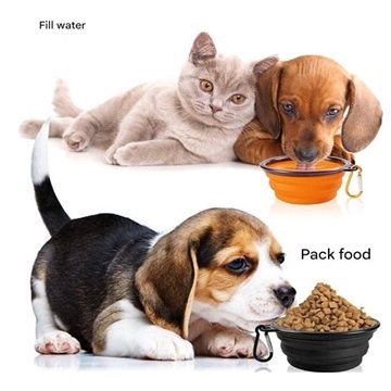 Pet Folding Bowl —Food grade Silicone