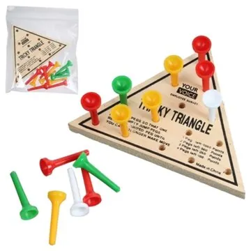 Image of 216 Promotional Triangle IQ Game - Wooden Board