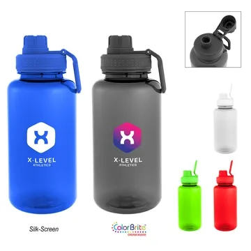 40 Customized 34 Oz. Jessie RPET Bottle - Recycled Material & BPA ...