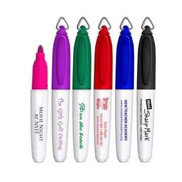 Image of 250 Promotional Mini Sharp Mark Permanent Markers - Golf Ball ...
