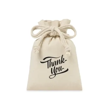 Canvas Drawstring Gift Bag - Small - Reusable