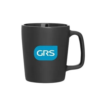 Image of 48 Customized 11 oz Arlo - Black - Matte Exterior & Microwave Safe