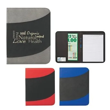 Image of 25 Custom Non-Woven Bubble Padfolio - Water Resistant