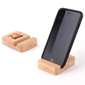Image of 200 Customized Eco-Friendly Bamboo Mobile Device Holder - ...