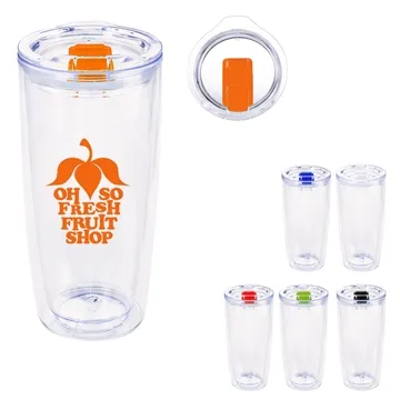 Image of 36 Promotional 19 oz Everest Clarity Tumbler - Double Wall & BPA ...