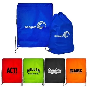 Image of 250 Custom Drawstring Backpack - Polypropylene