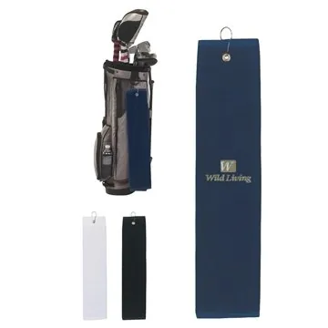 Image of 25 Promotional Folded Golf Towel - Cotton