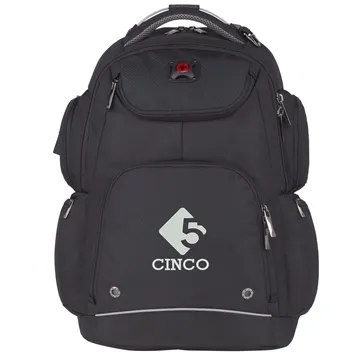 3 Customized Wenger Odyssey TSA Recycled 17" Computer Backpack - ...