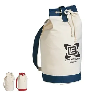 Schooner Cotton Canvas Tote Bag - Zippered Pocket