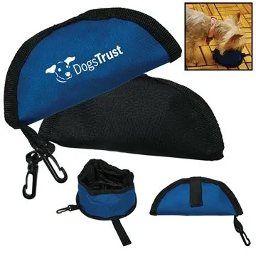 Image of 100 Custom Collapsible Travel Pet Bowl - Portable & 16oz Capacity