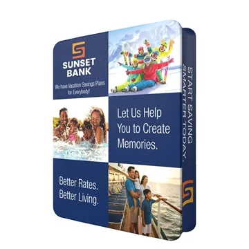 DisplaySplash 3D Fabric Banner Stand - 6'6 W x 8' H x 15 3/4