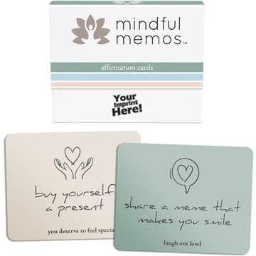 Image of 50 Customized Mindful Memos - Affirmation Cards - 52 Cards
