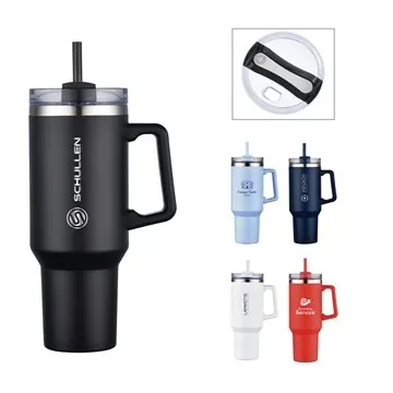 Image of 13 Customized Lucas 40 oz Double Wall, Stainless Steel Travel Mug ...