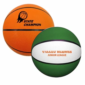 29½ Full-Size Rubber Basketball Colors - Durable