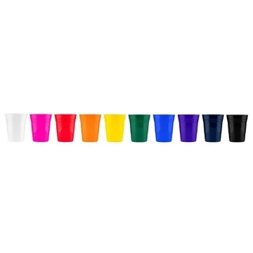 Image of 100 Customized 16 oz Reusable Plastic Party Cup - BPA Free & ...