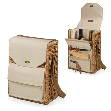 Image of 20 Promotional Corsica Wine Basket - Insulated & Willow