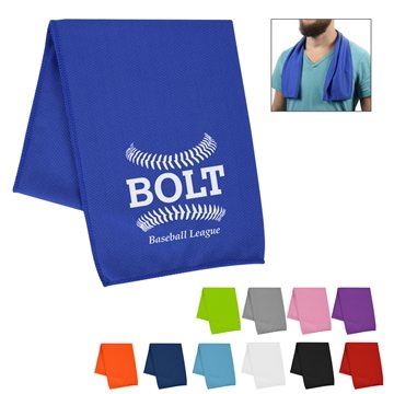 Image of 100 Custom rPET Cooling Sport Towel - Recycled Materials