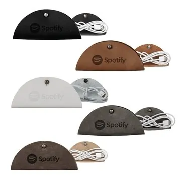 Image of 50 Custom Piper Leather Cord Keeper - USA Made