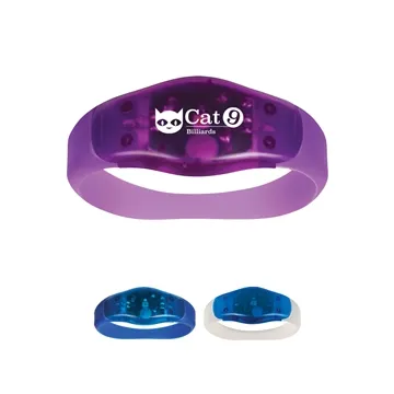 Image of 100 Promotional Safety Light Wristband - LED & Reflective
