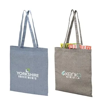 Image of 150 Customized Huron Recycled Cotton Tote - 70% Recycled & ...