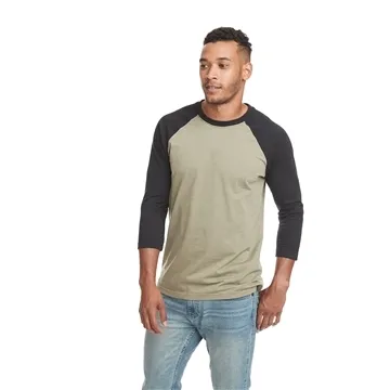 Next Level - Unisex CVC Three-Quarter Sleeve Raglan Tee - Cotton Blend & Pre-shrunk