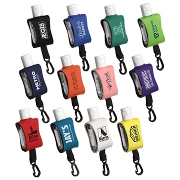 Image of 200 Promotional Cozy Clip 0.5 oz Hand Sanitizer - FDA Approved & ...