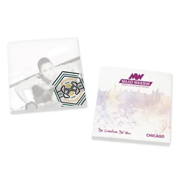Image of 500 Customized Souvenir Sticky Note 3" x 3" Pad, 100 sheet