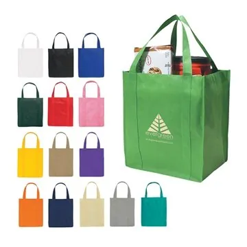 Image of 150 Customized Non-Woven Shopper Tote Bag - Water-Resistant & ...