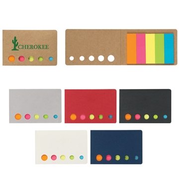 Image of 250 Customized Sticky Flags In Pocket Case - Neon Colors
